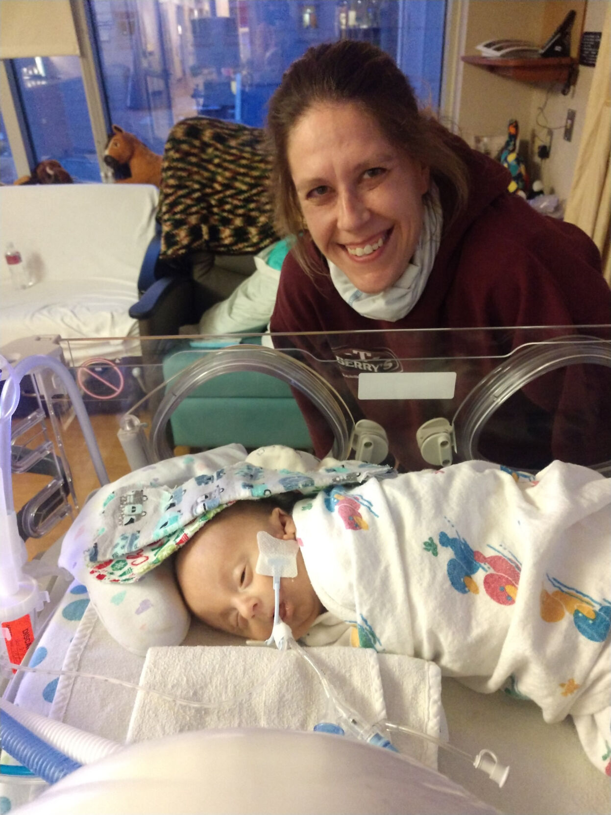 Angela Timm with Sylas Gengler